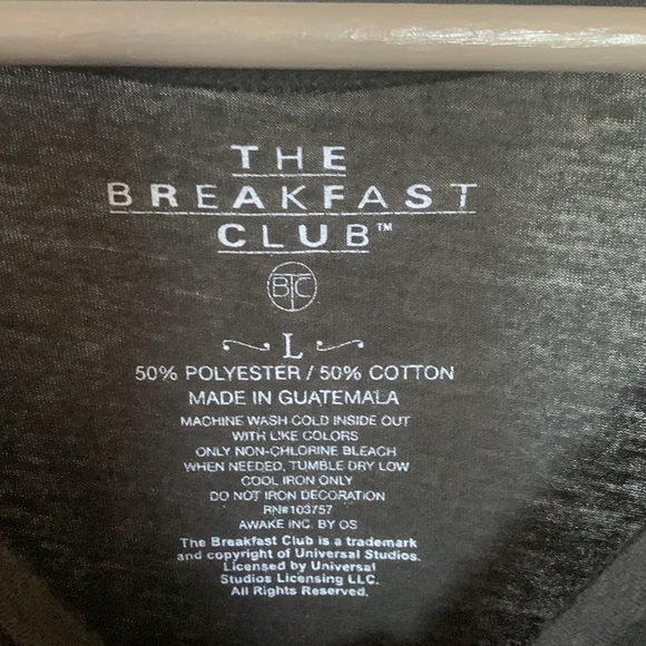 Vintage “The Breakfast Club” muscle tank tee L preowned - Picture 3 of 4